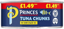Princes Tuna Chunks in Sunflower Oil Pack of 12x145g