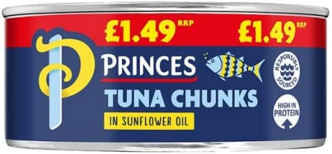 Princes Tuna Chunks in Sunflower Oil 145g - Case of 12