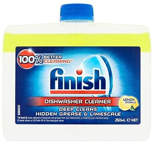 Finish Lemon Sparkle Dishwasher Cleaner, 250 ml x 4