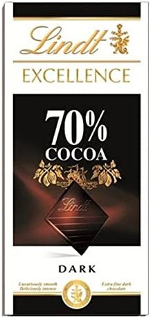 Lindt Excellence Dark Noir 70% Bar Pack of 100g