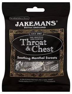 Jakemans Throat and Chest Soothing Menthol Sweets 10 x 100g