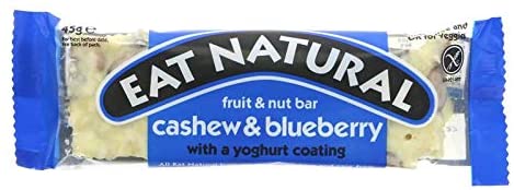 Eat Natural Blueberry & Cashew Bar Pack of 12 x 45g