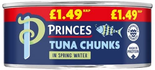 Princes Tuna Chunks in Spring Water 145g - Case of 12