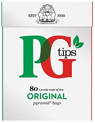 PG tips Pyramid Teabags 80 per Pack - Pack of 6