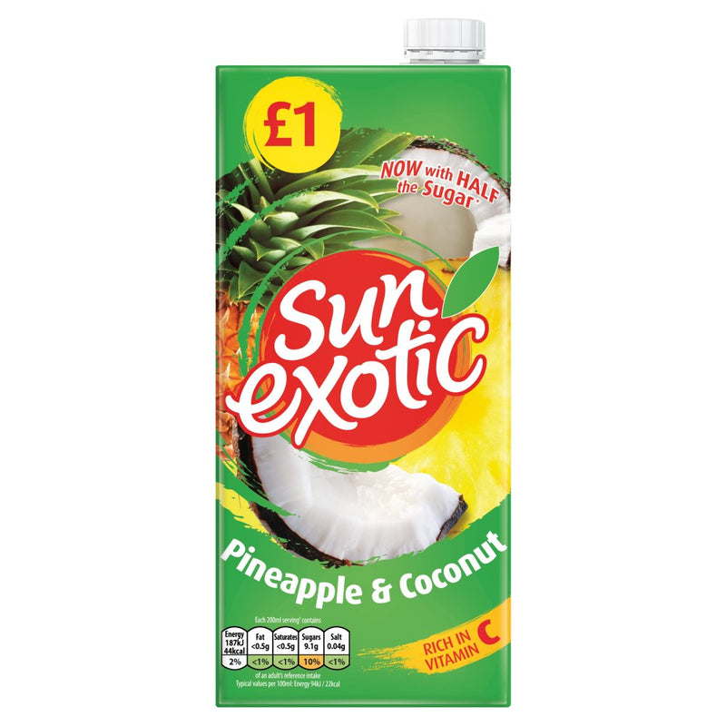 Sun Exotic Pineapple & Coconut Juice Drink 12X1L