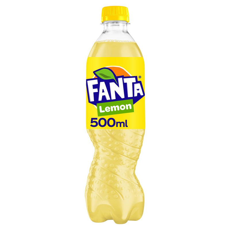 Fanta Lemon Soft Drink Bottle 500ml Pack of 12