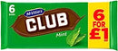 McVitie's Club Mint Bars 6 x 22g (132g) x Case of 12