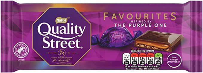 Nestle Quality Street Purple One Block 17x87g