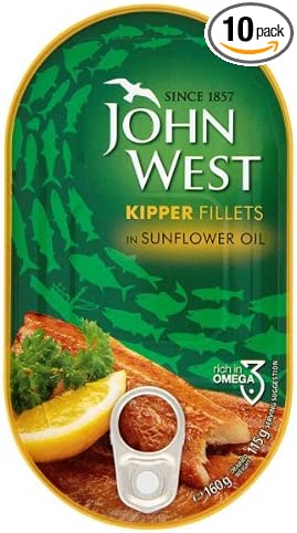 John West Kipper Fillets in Sunflower Oil 160g x 10