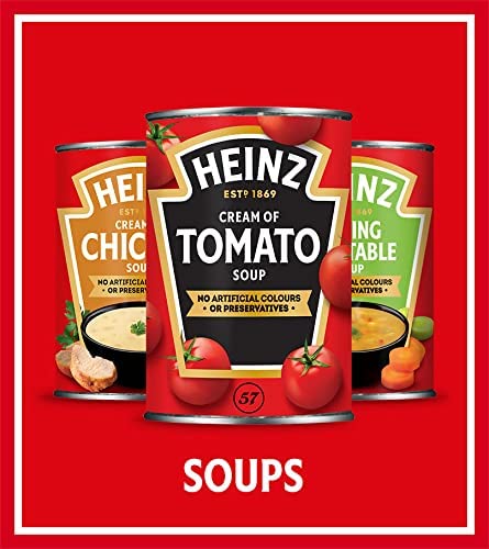 Heinz Classic Soup: Cream of Tomato Soup, 400 g (Pack of 12)