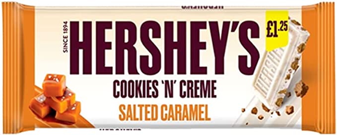 Hershey's Different Flavours Chocolate Bars Collection (Hershey's Salted Caramel, 8 Bars)