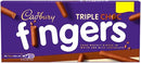 Cadbury Triple Choc Fingers Chocolate Biscuits 110g x Case of 12