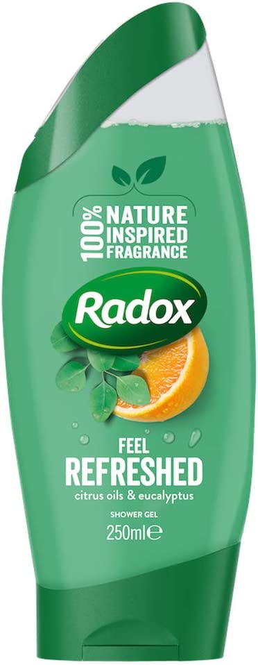 Radox Feel Refreshed with Eucalyptus and Citrus Oil Shower Gel 250 ml (Pack of 6)