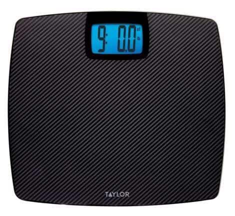Taylor Digital Glass Bathroom Scale in Black
