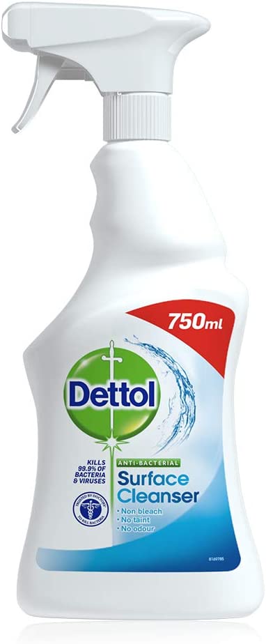 Dettol Antibacterial Surface Cleanser Spray 4 X 750 ml - Pack of 4