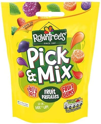Rowntrees Pick and Mix Sweets Sharing Pouch - Pack of 10 x 120G