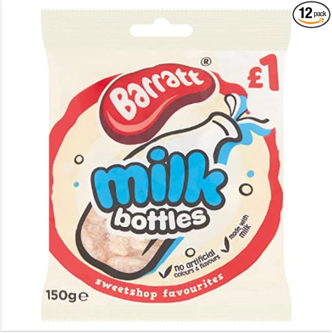 Barratt milk bottles - 12x150g