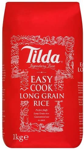 Tilda easy cook long grain rice - 6x1kg