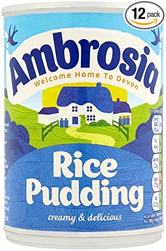 Ambrosia Creamed Rice Pudding 400 g (Pack of 12)