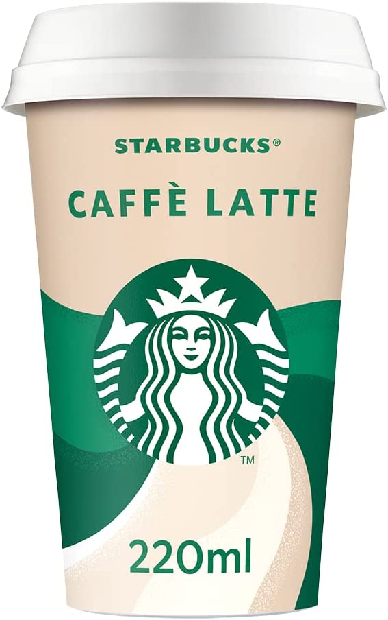 Starbucks Caffe Latte Iced Coffee, 220ml (Pack of 10)