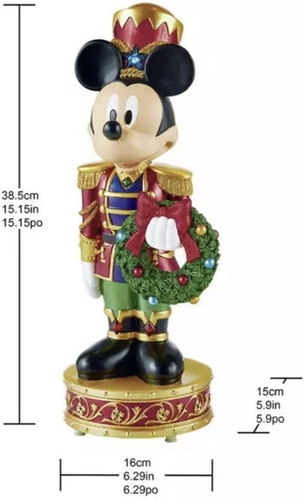 Disney 15.1'' Christmas Mickey & Goofy Nutcrackers With Lights & Sounds