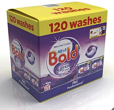 Bold All-in-1 Pods Washing Capsules Spring Pack of  120 Washes
