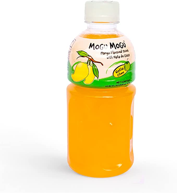 Mogu Mogu Mango Flavoured Drink with NATA de Coco - 6 x 320ml