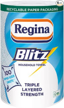 Regina Blitz Household Towels 6 Rolls x 100 Sheets