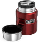 Thermos Stainless Steel Vacuum Insulated Food Flask, 2 pack in Black/Red