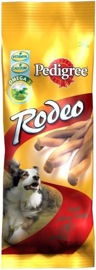 Pedigree Rodeo with Beef (4 per Pack - 70g) - Pack of 2