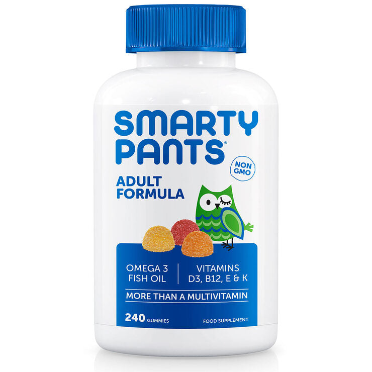 SmartyPants Adult Complete Gummy Vitamins: Multivitamin & Omega 3 DHA/EPA Fish Oil, Methyl B12, Vitamin D3