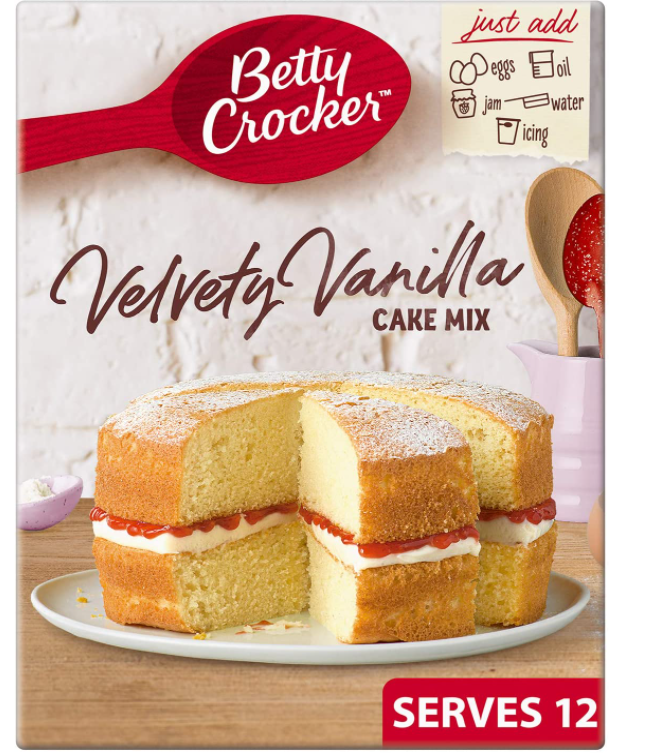 Betty Crocker Velvety Vanilla Cake Mix 4*425Gram