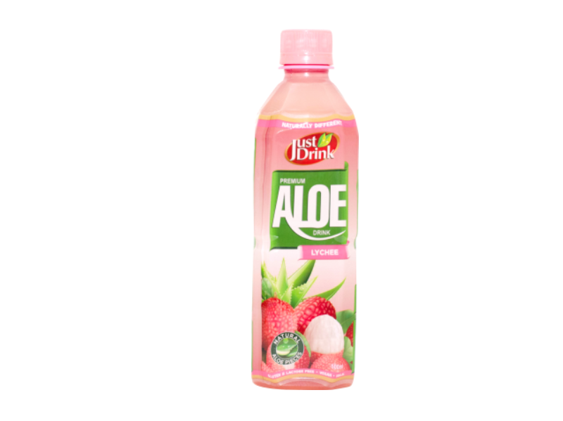Just Drink Aloe Vera Drink Lychee 500ml (Pack of 12)