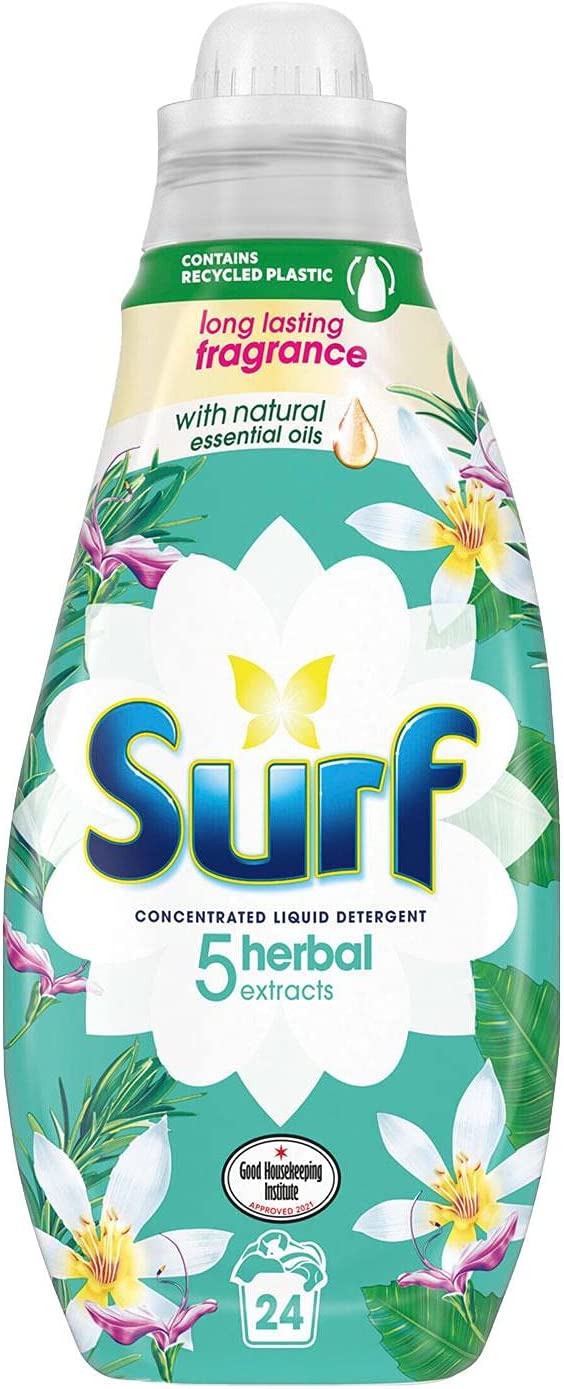 Surf herbal extract liquid detergent - 8x648ml