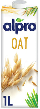 Alpro Oat Plant-Based Long Life Drink Vegan Pack of 8x1L