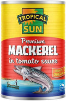 Tropical Sun Mackerel in Tomato Sauce Pack of 12x400g