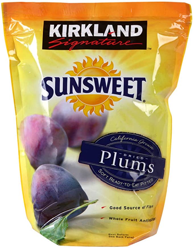 KIRKLAND SIGNATURE Sunsweet Pitted Dried Plums Pack of 1.59 Kg
