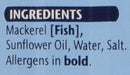 Princes Mackerel Fillets in Sunflower Oil Pack of 10x125 g