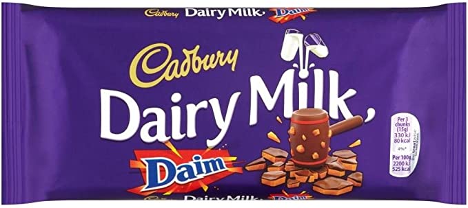 Cadbury Dairy Milk Daim Pack of 18x120g