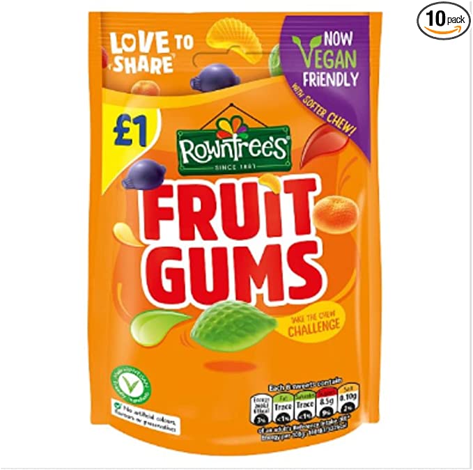 Rowntree's Fruit Gums 120g x Case of 10