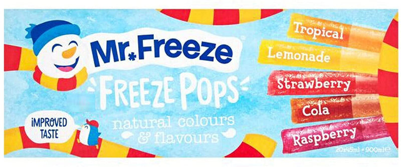 Mr Freeze Super Ice Pops Pack of 140 x 45 ml
