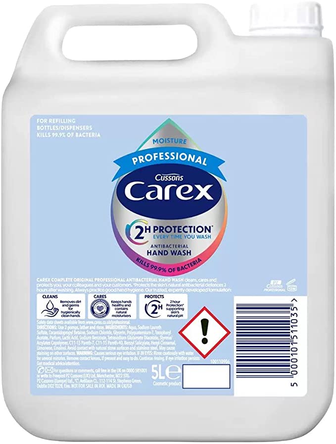 Carex Handwash Professional White Moisture, 5L