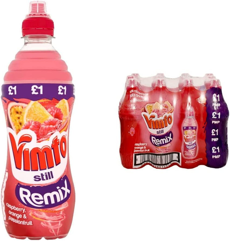 Vimto Still Rasberry Orange & Passionfruit, 500ML (Pack of 12)