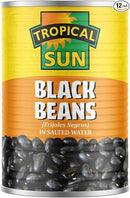 Tropical Sun Black Beans 400 g cans (pack of 12)
