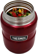 Thermos Stainless Steel Vacuum Insulated Food Flask, 2 pack in Black/Red