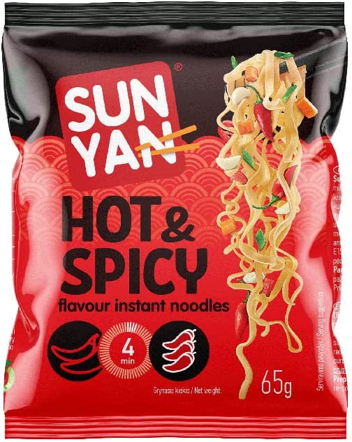 sun yan noodles hot & spicy 33pscX65g