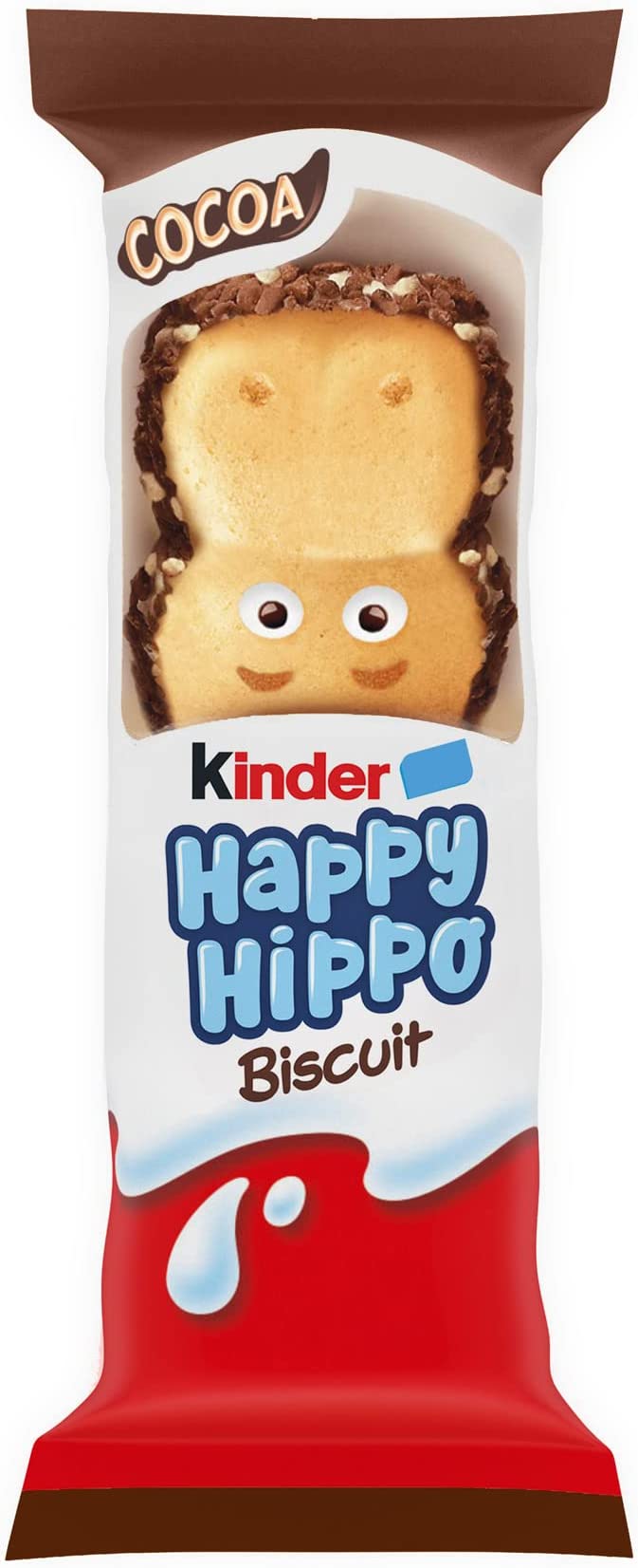 Kinder Happy Hippo Chocolate Biscuit Cocoa - Pack of 28 x 20.5 gm