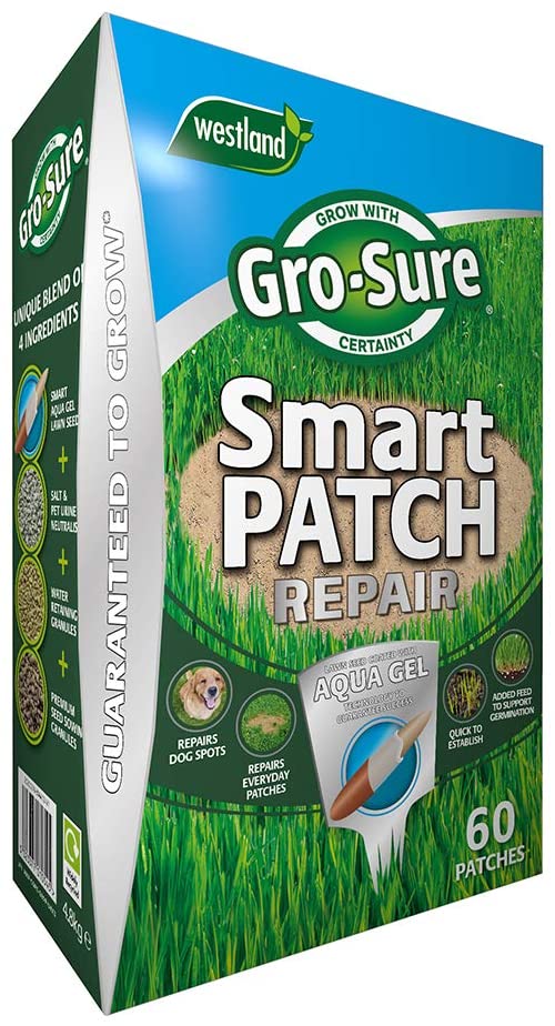 Gro-Sure Smart Patch Repair for Lawns Spreader Box 60 Patches 4.8kg