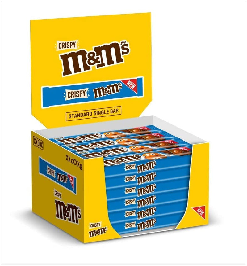 M&Ms Crispy standard  Chocolate bar, 24countX34G