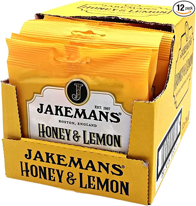 Jakemans Honey & Lemon Soothing Menthol Sweets 12 x 73 gm